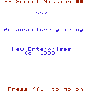 Secret Mission